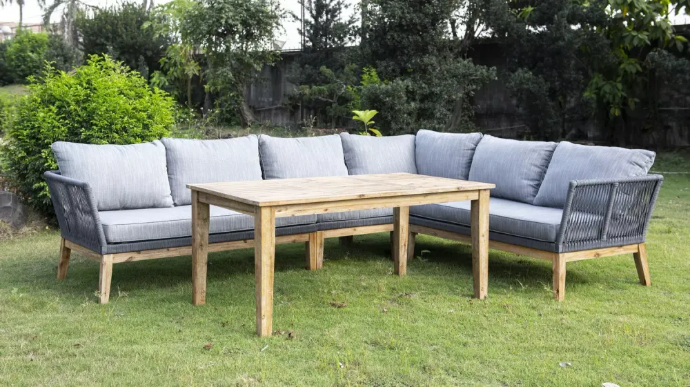 "Барселона" модуль диванный плетеный из роупа боковой правый