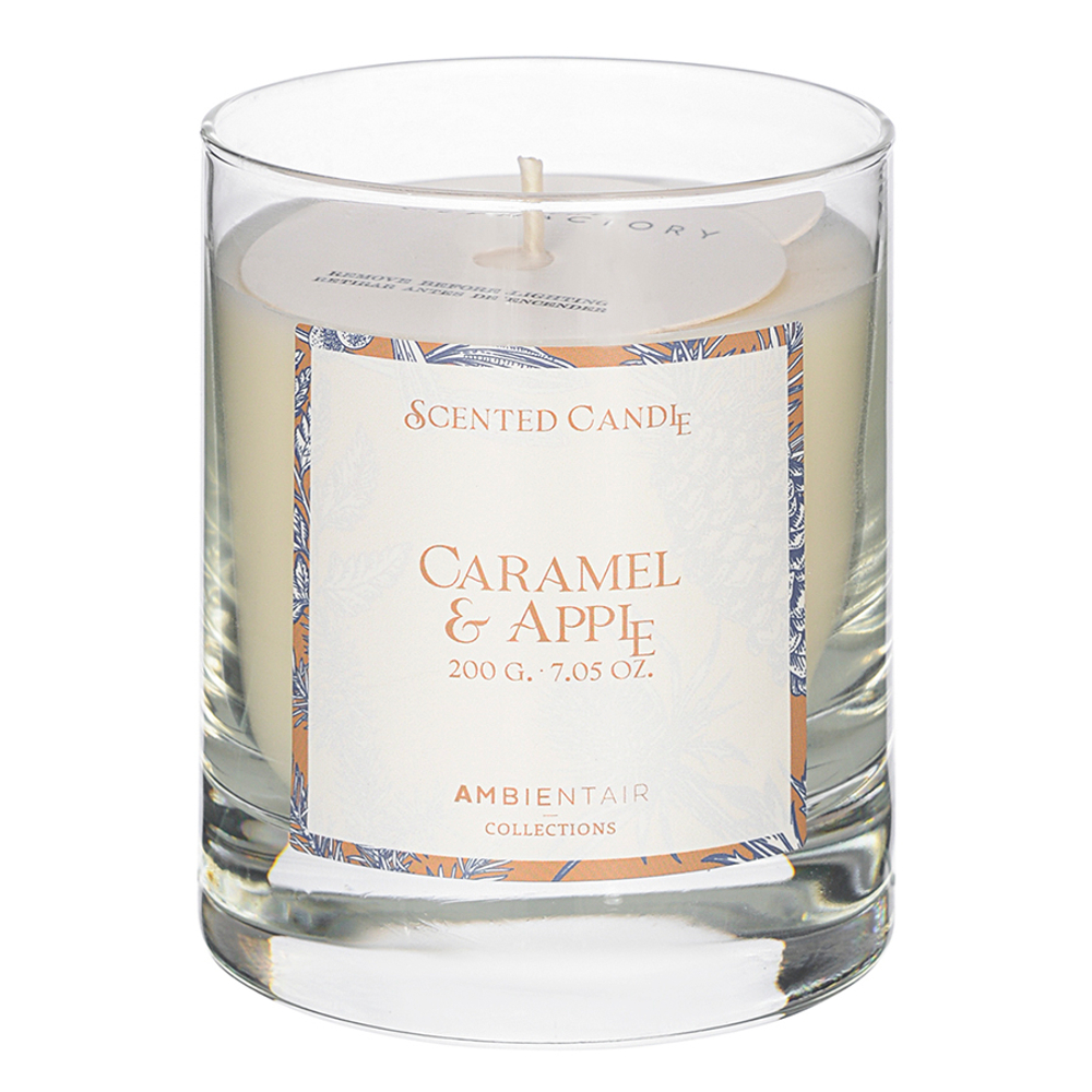 Свеча ароматическая gifting, Карамель и яблоко (новая), 40 ч