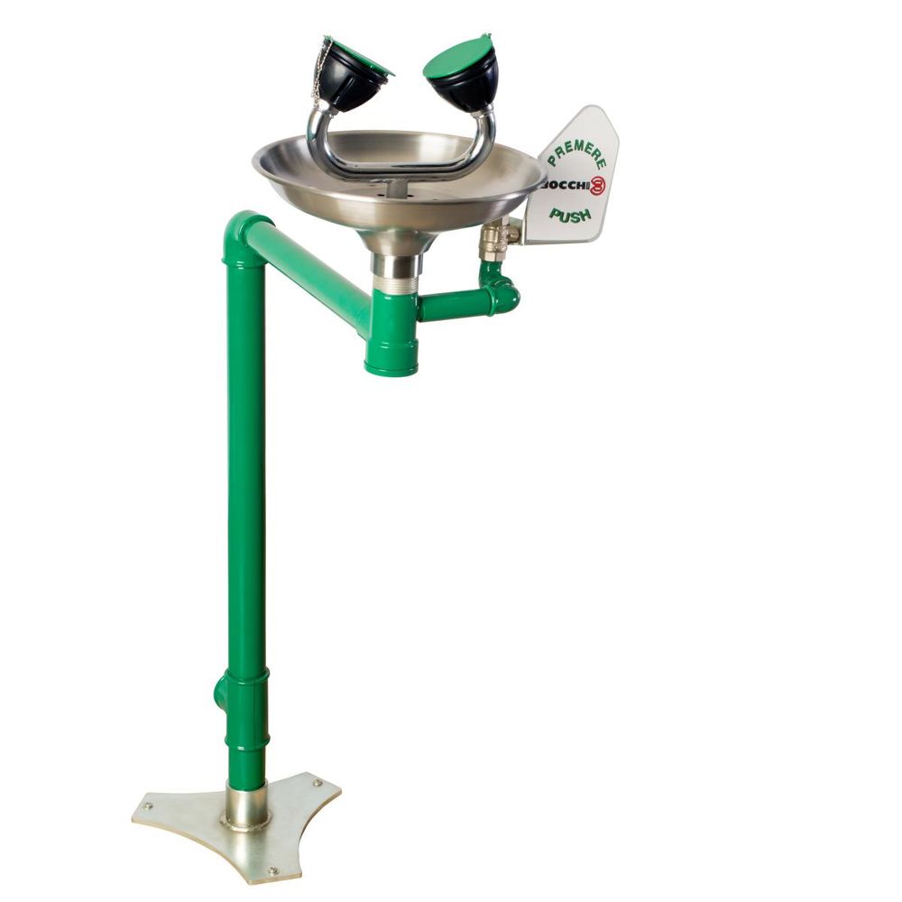 Аварийный фонтан напольный МГН нерж. сталь BOCCHISF SC330SS зеленый