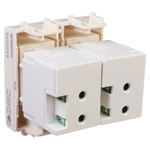 USB зарядное устройство модульное, "Avanti", "Ванильная дымка", 2 модуля