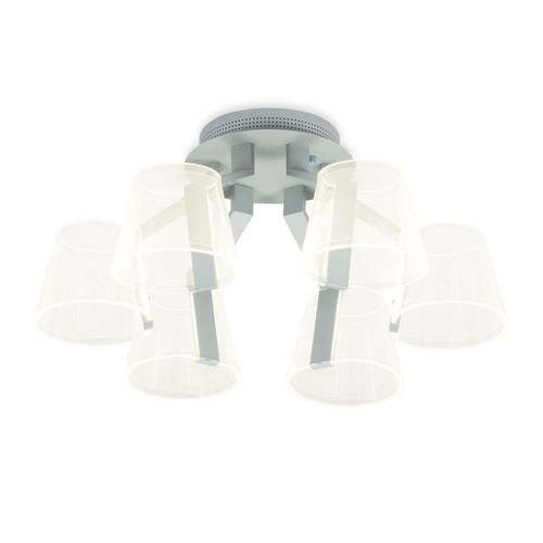 Потолочная светодиодная люстра с пультом AK4022/6 GR/S серый/песок 72W D600*260 (ПДУ РАДИО 2.4)