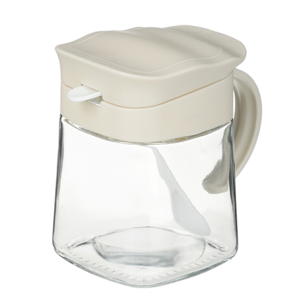 VETTA Банка для специй, 350 мл, стекло, пластик, белый