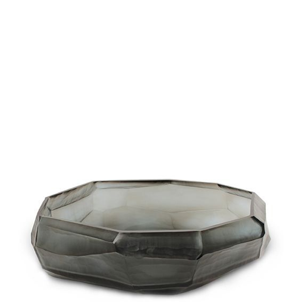 Чаша Guaxs Cubistic Indigo/Smokegrey, 40 см