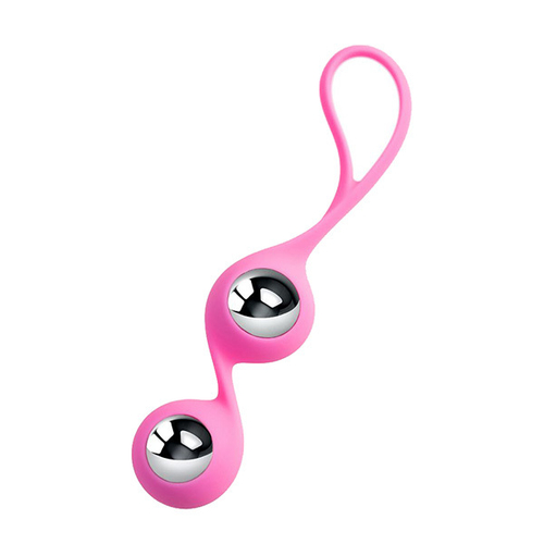 Розовые вагинальные шарики 1,9см ToyFa L'eroina Futa 564007