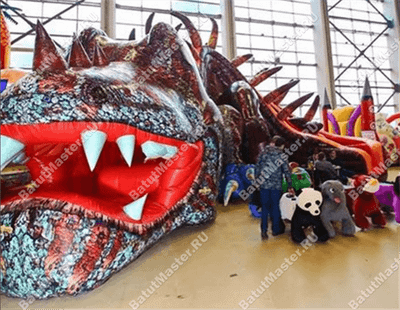 Коммерческий надувной батут "Мега - дракон"