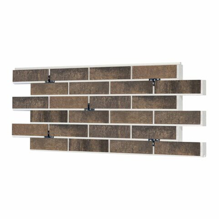 Клинкерная термопанель ППС Beryoza Ceramica Arfak Коричневый 1020х455 мм