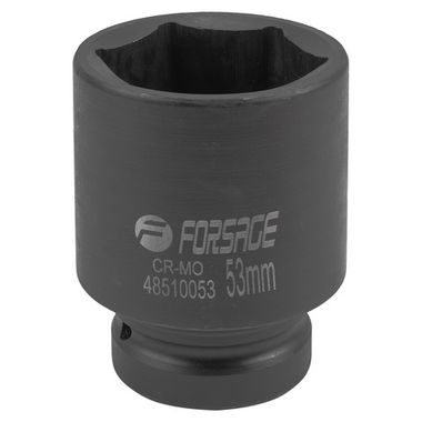 Головка ударная глубокая 1'', 53мм (6гр.) Forsage F-48510053