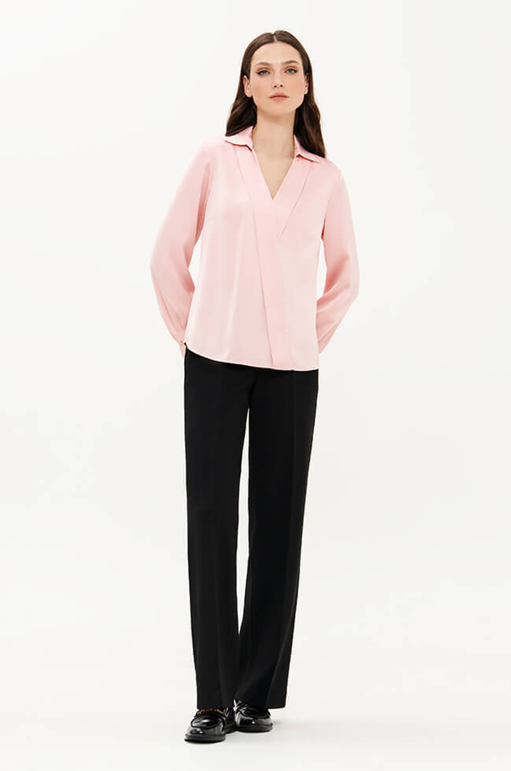 23354 Блузка женская (пепельно-розовый)