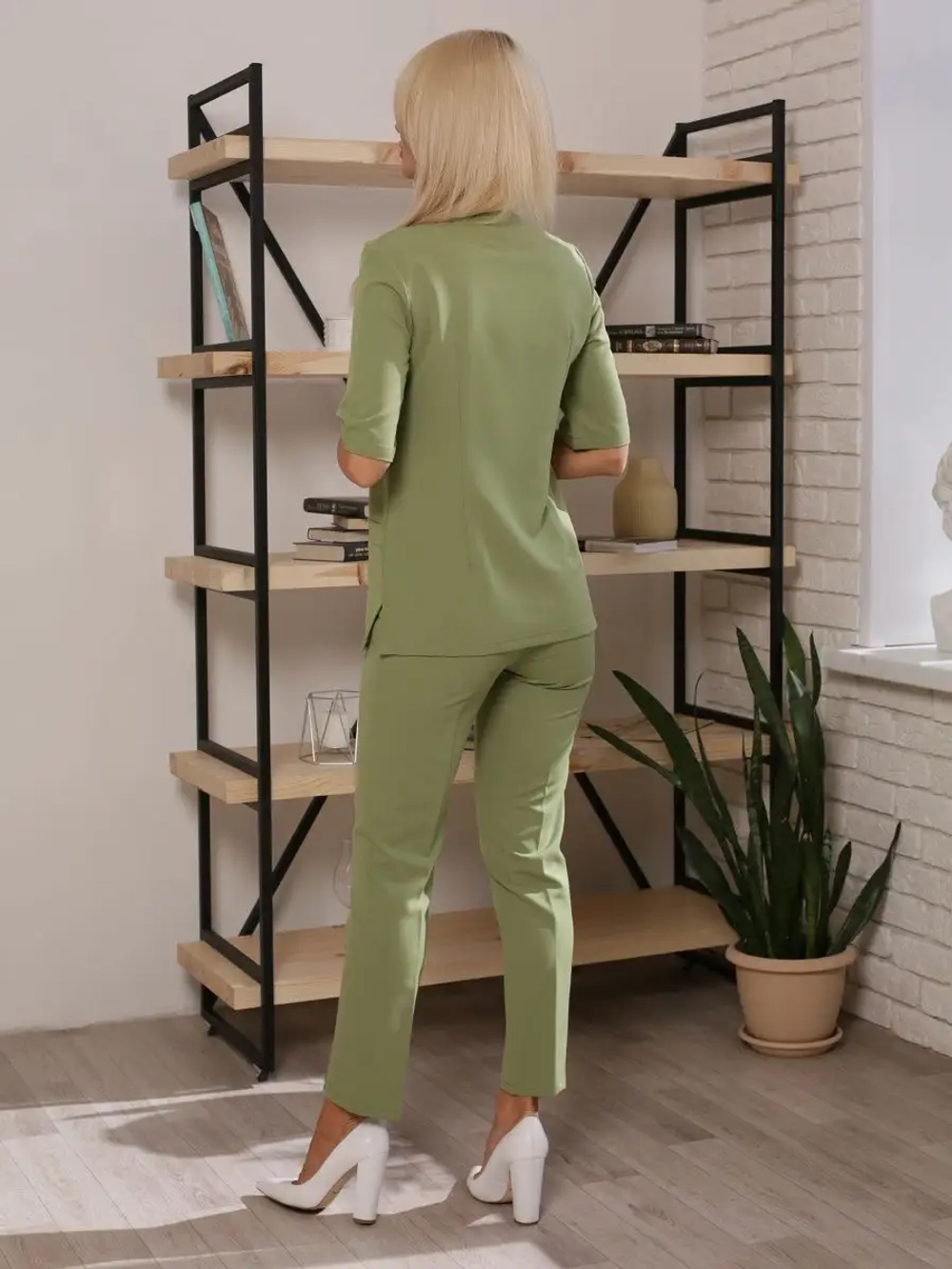 Брюки медицинские оливковые стрейч