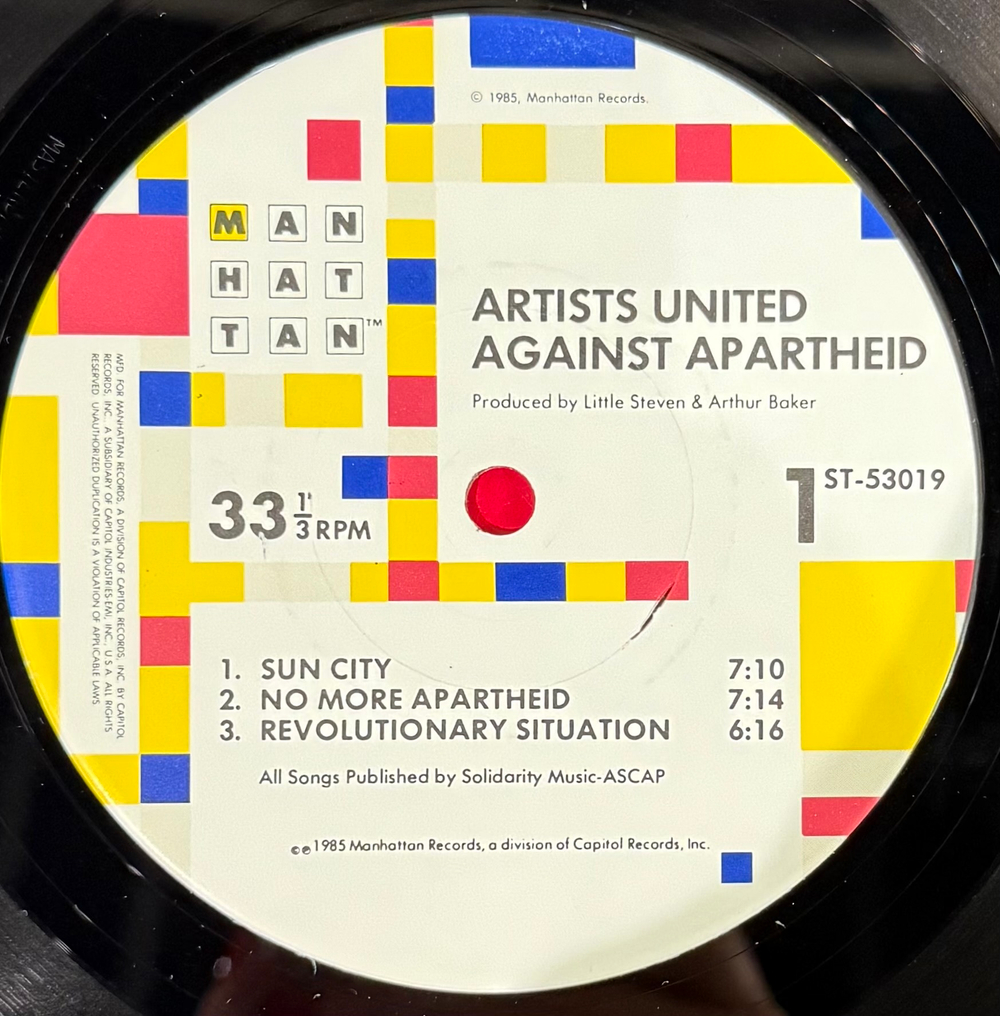 Виниловая пластинка Artists United Against Apartheid ‎– Sun City LP