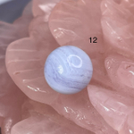 54642  Агат голубой Сапфирин Бусина 12,5мм