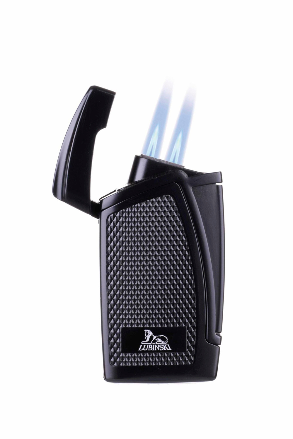Зажигалка Lubinski "Дрэгон" турбо, двойное пламя, черная