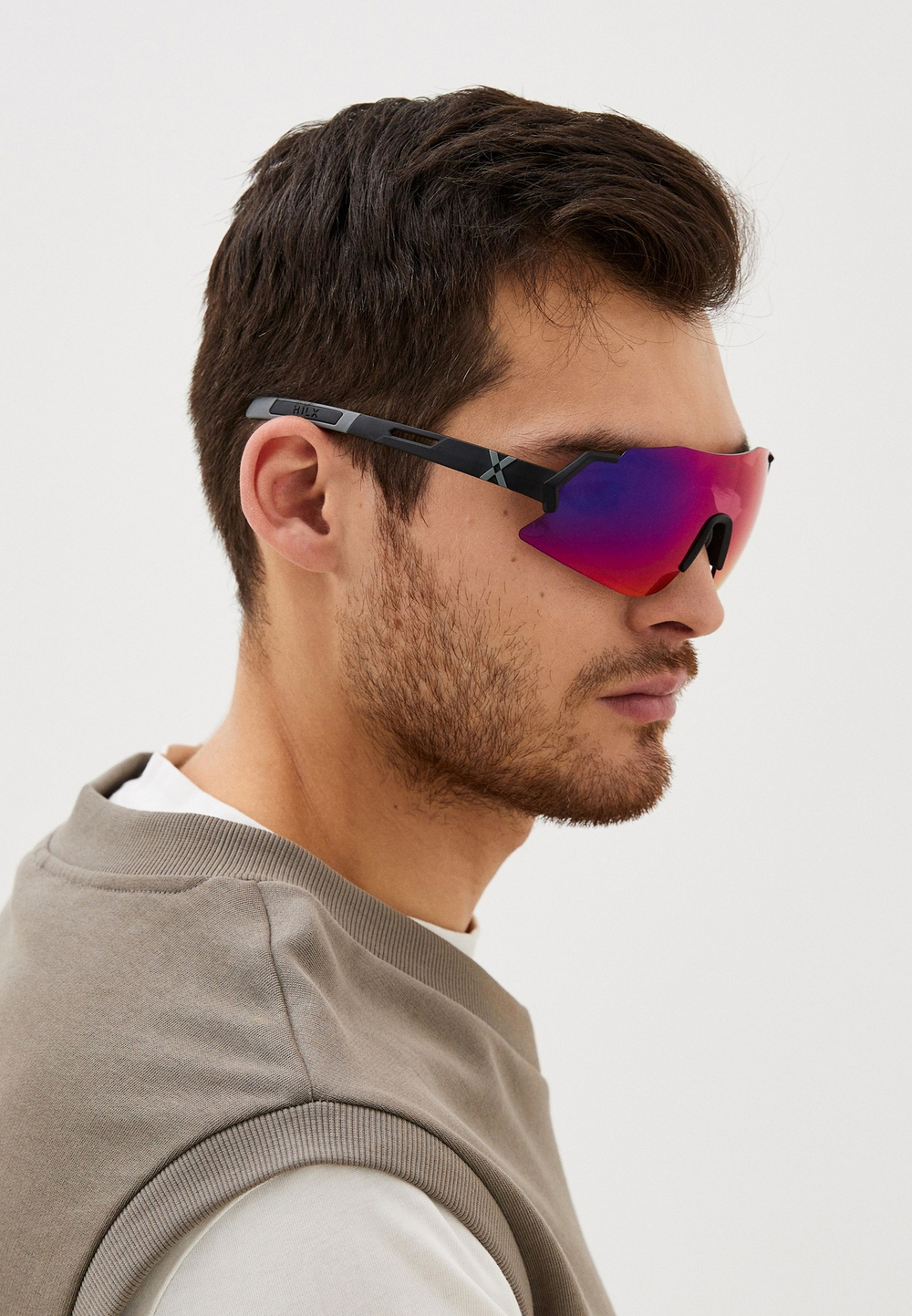 Спортивные очки с диоптриями HILX Savage 2.0 Matt Black Grey / Cloudy Lens