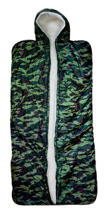 Комплект: cпальный мешок и жилет на меху из овечьей шерсти + плотный фланелевый вкладыш в спальный мешок в подарок!