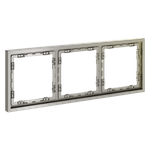 Рамка пластиковая на 3 поста, (шелк) Voltum S70 VLS100304