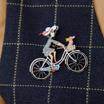 Брошь Shadore Велосипед XZ2294.2 BW/S