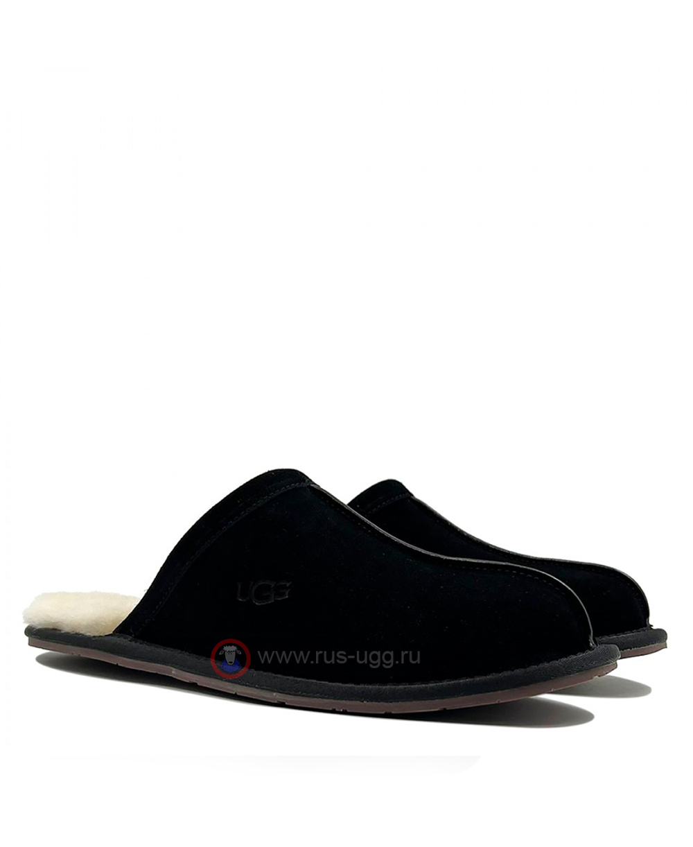 SCUFF SLIPPER MENS Black