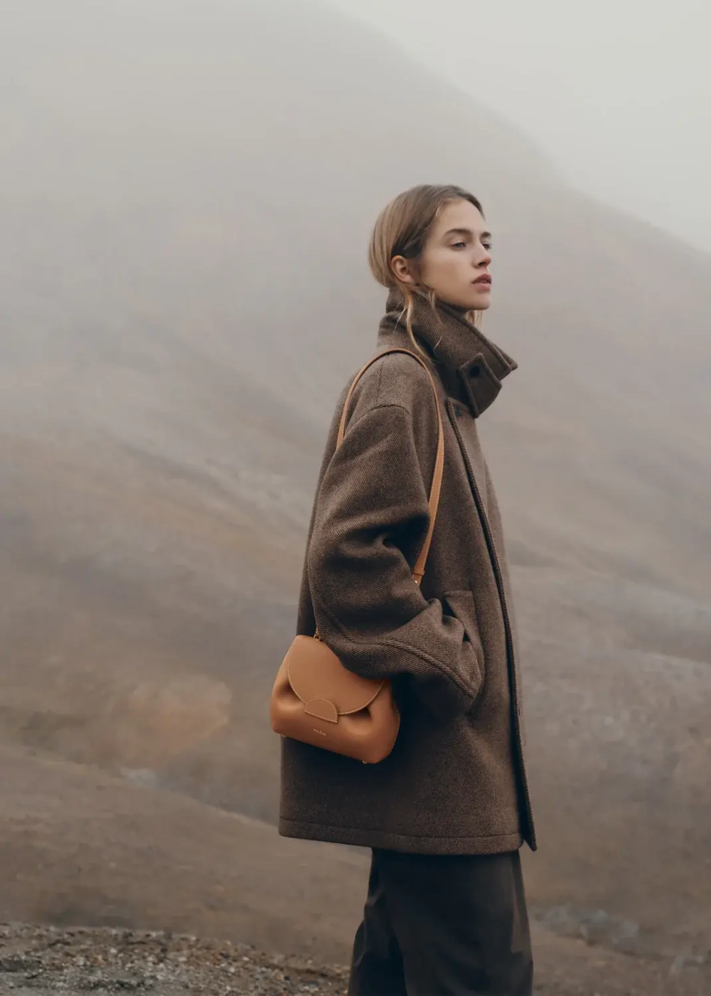 POLENE СУМКА NUMERO UN NANO, РЫЖЕВАТО-КОРИЧНЕВЫЙ