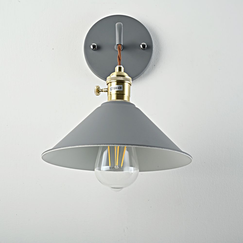 Бра С Подвесным Плафоном Braid Wall Gray By Imperiumloft