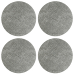 Набор из 4-х сервировочных салфеток leanera, D35 см, серые