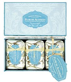 Цветы хлопка, набор мыла Cotton Flower, Castelbel Porto