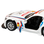 Модель 1:38  BMW Z4 GT3, белый, инерция, откр. двери