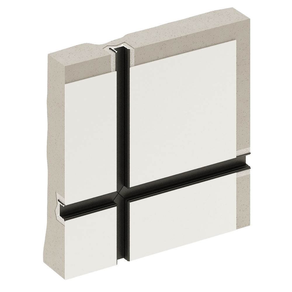 Теневой профиль разделительный анодированный черный, 3000x13x15 мм