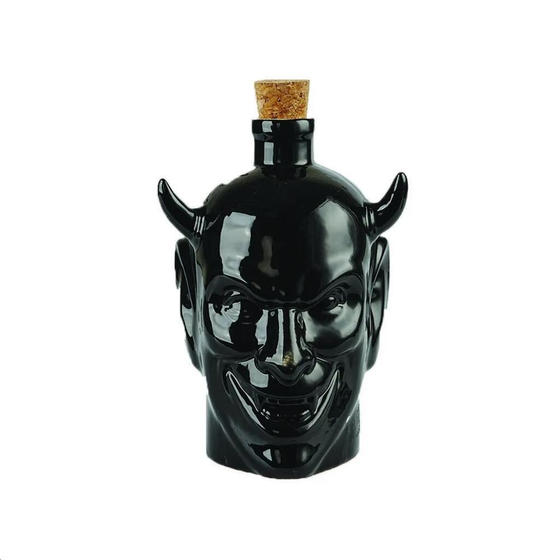 Бутылка графин 0,67 л "Damn Black" d 11,5 см h17 см керамика B'Guys P.L.- Barbossa
