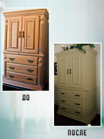 Краска для мебели, дерева и пластика матовая без запаха Гумвнутрянка палисандр 1 литр.