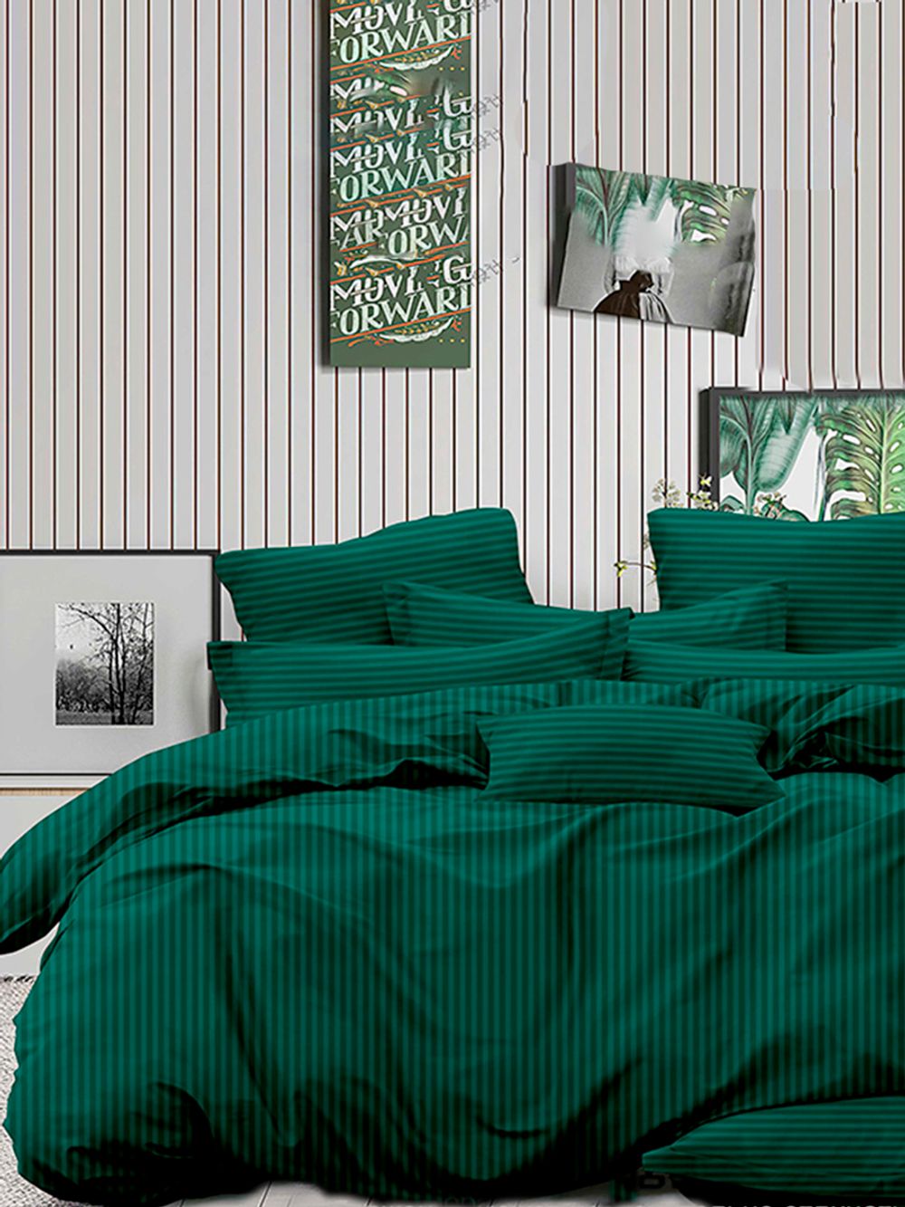 Комплект наволочек 2шт Milky Garden "Изумруд" 50х70 см