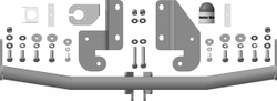 Фаркоп Motodor Hyundai Solaris 2010 - 2017, Kia Rio 2011 - 2017 (оцинк. Шар) арт.90910-A