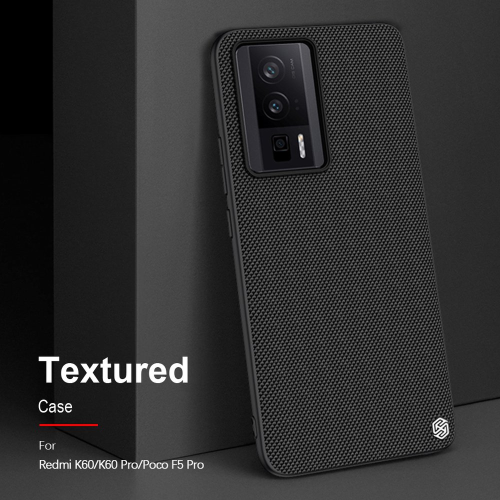 Тонкий текстурный чехол из нейлонового волокна от Nillkin для Xiaomi Poco F5 Pro, серия Textured Case