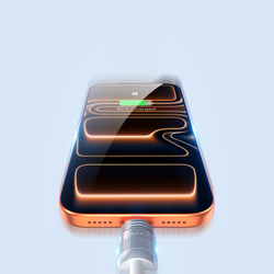 Кабель со съемным ремешком, разъем Type-C на Type-C, быстрая зарядка 60W, длина 30см, белый цвет, серия LCBA Series от Dux Ducis