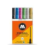 Набор Маркеров MOLOTOW ONE4ALL 6*127HS Metallic-Kit (2мм)