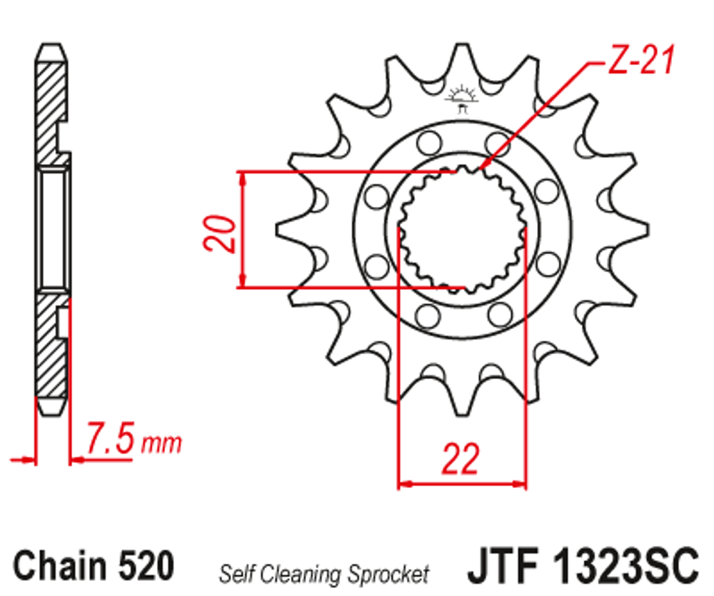 Звезда JTF1323.14SC