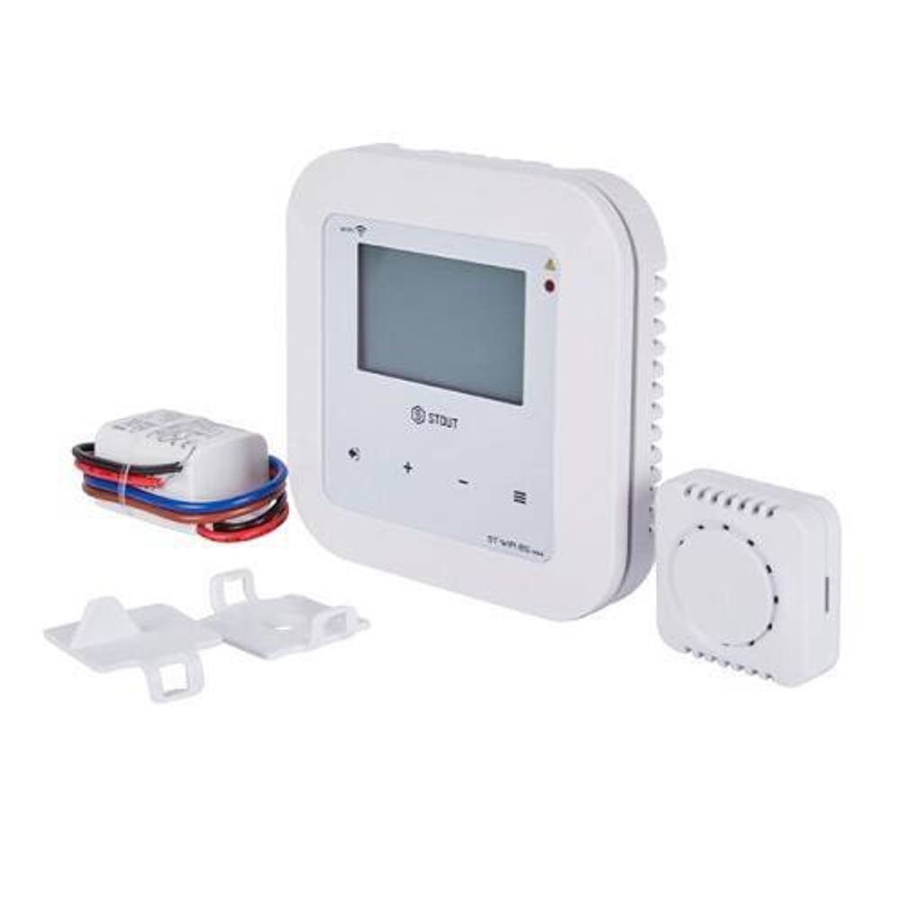 Терморегулятор комнатный STOUT ST-WIFI 8S mini (беспроводной, цвет белый)