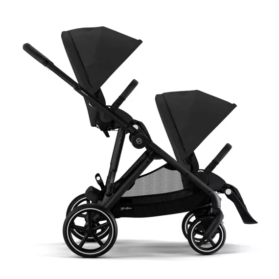 Прогулочная коляска для двойни Cybex Gazelle S BLK Moon Black