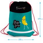 Мешок для обуви 1 отделение, Berlingo Run for fun 46х36см, сеточка, светоот.лента