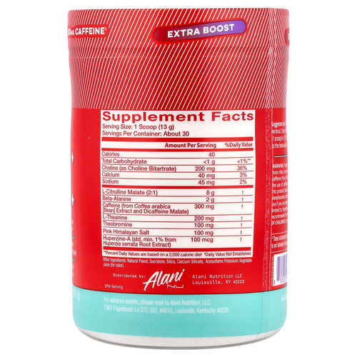 Alani Nu, Pre-Workout+, вишневый вкус, 401 г (14,1 унции)