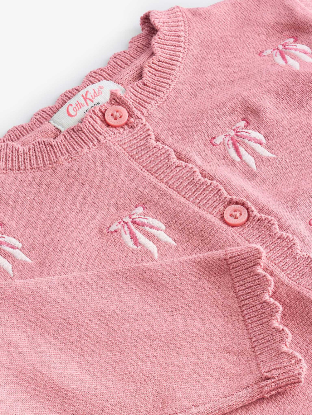 Кардиган с вышивкой для девочки Next N96-307, Розовый