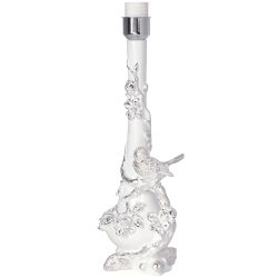 Настольная лампа Терра Белый с абажуром Тюссо Vatican (Ватикан) Сильвер