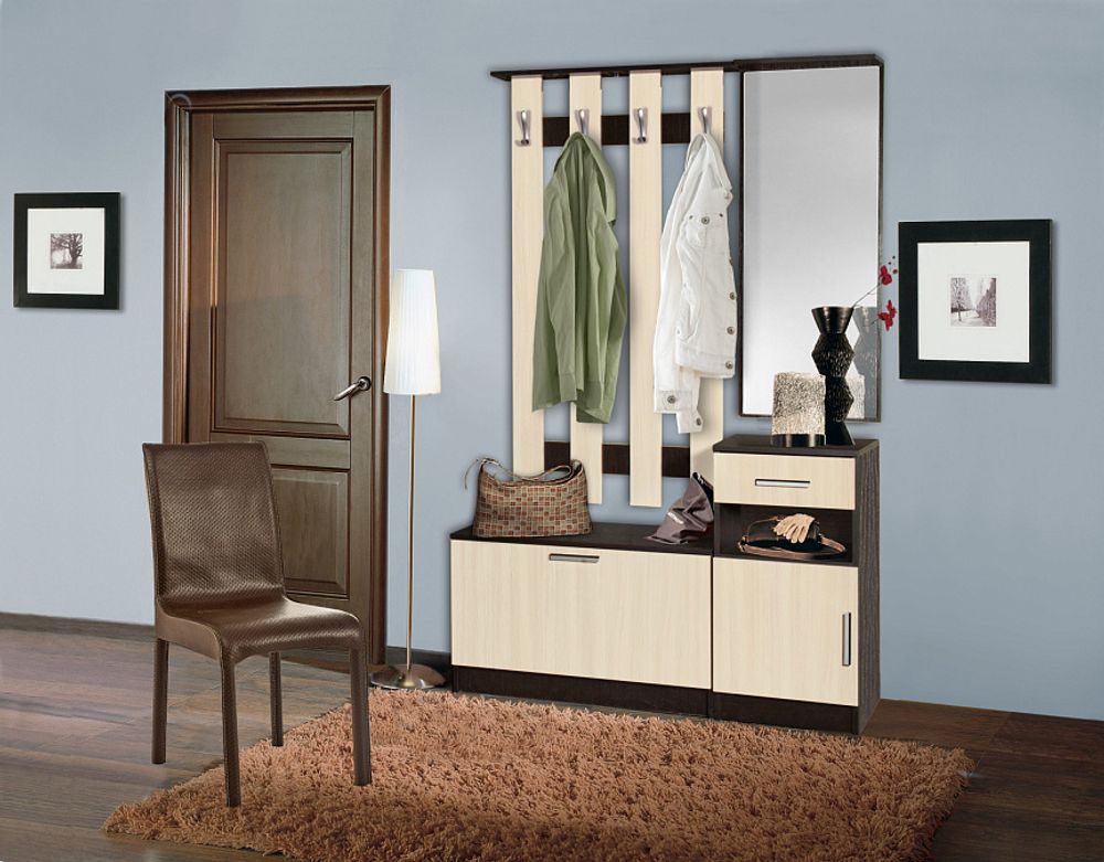 Машенька Прихожая зеркало с тумбой