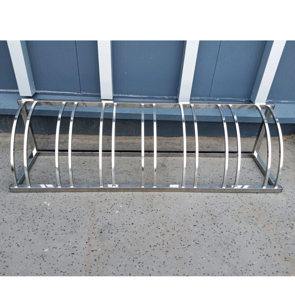 Велопарковка №76, на 7 мест, 2000*510*510 мм., из нержавеющей стали