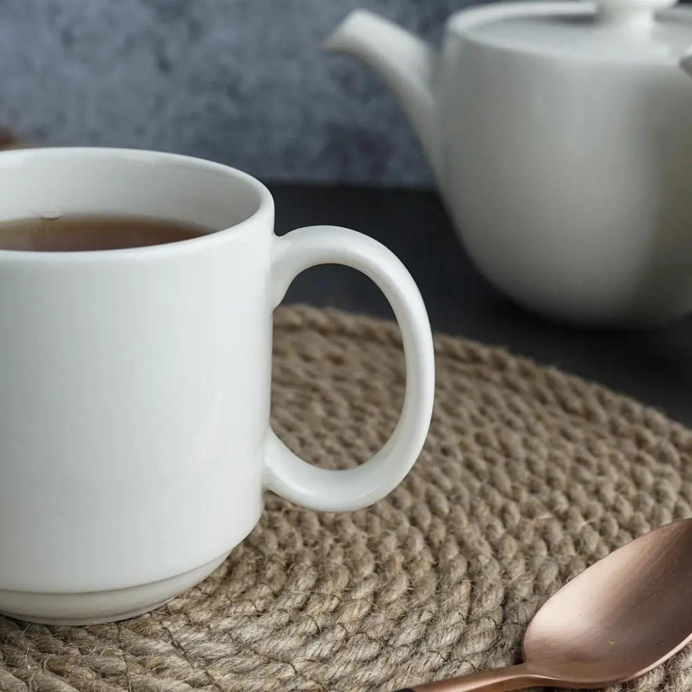 Кружка 250 мл,штабелируемая,фарфор "NOBLE" серия "Simply Plus"