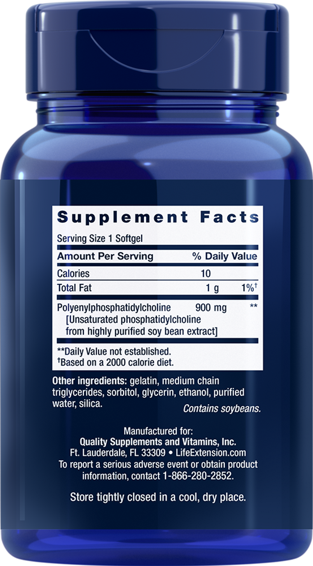 HepatoPro Polyunsaturated Phosphatidylcholine 900 mg 60 softgels Life Extension