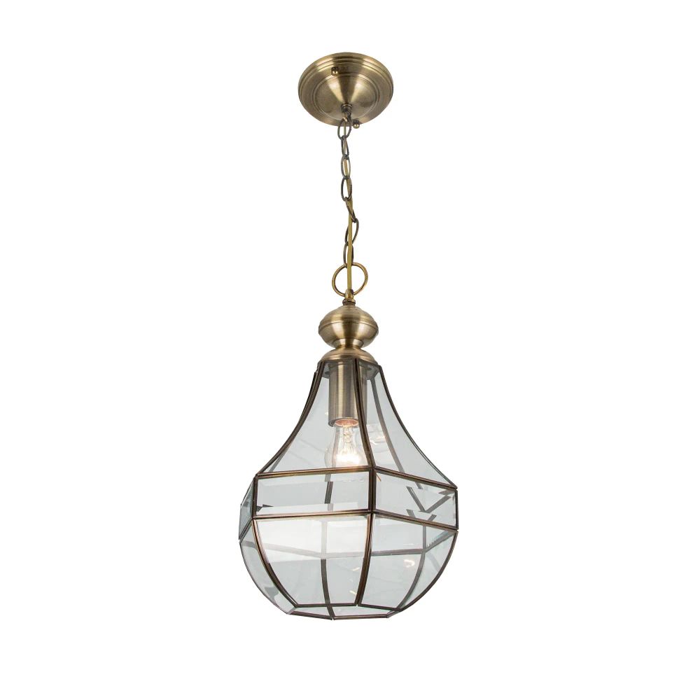 Citilux Гера-1 CL444110 Подвесной светильник витражный Бронза