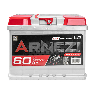 Аккумулятор ARNEZI DIN SMF 60 А/ч прямой L+ 242x175x190 L2 EN 600 А