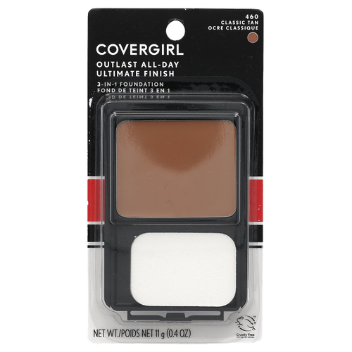 Covergirl, Outlast All-Day Ultimate Shine, тональный крем 3 в 1, оттенок 460 классический загар, 11 г (0,4 унции)