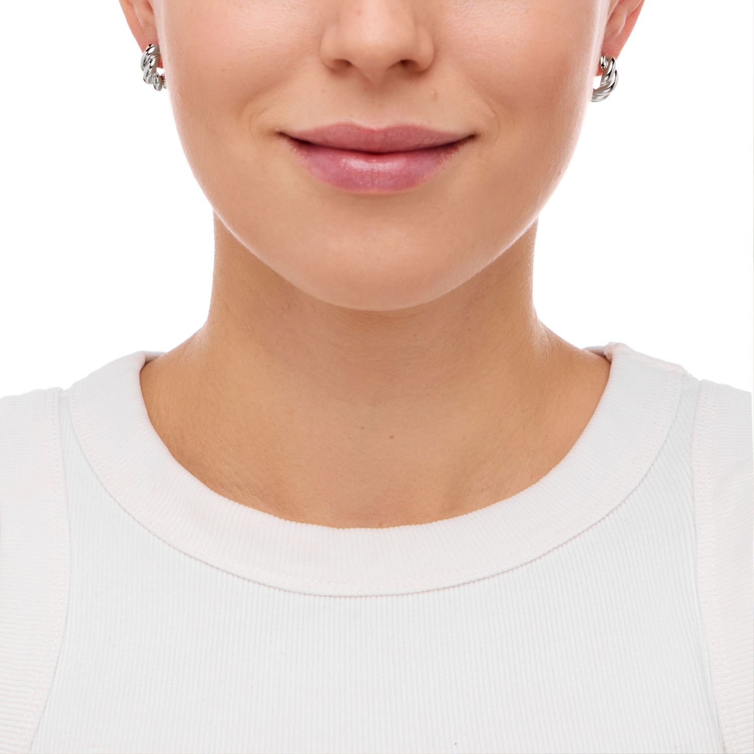 Серьги Braided Earrings - Silver