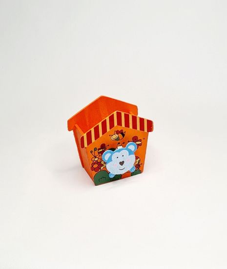 Подставка для ручек из дерева, замок